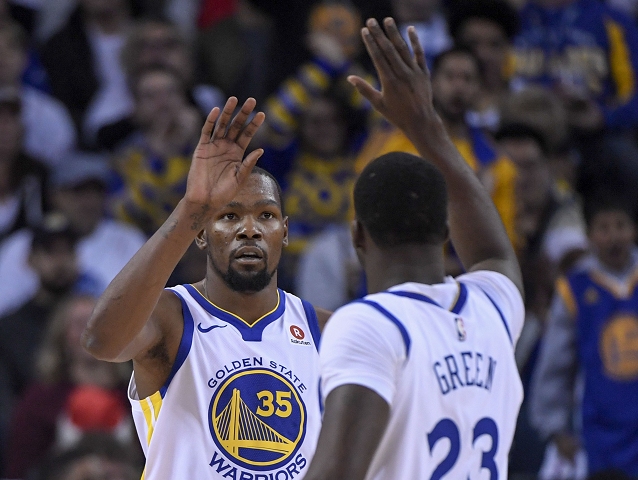 Warriors Durant and Green can battle on without leader Curry